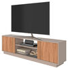 Rack TV Vekkahome Arauco Hasta 70" Gris Caf&eacute;