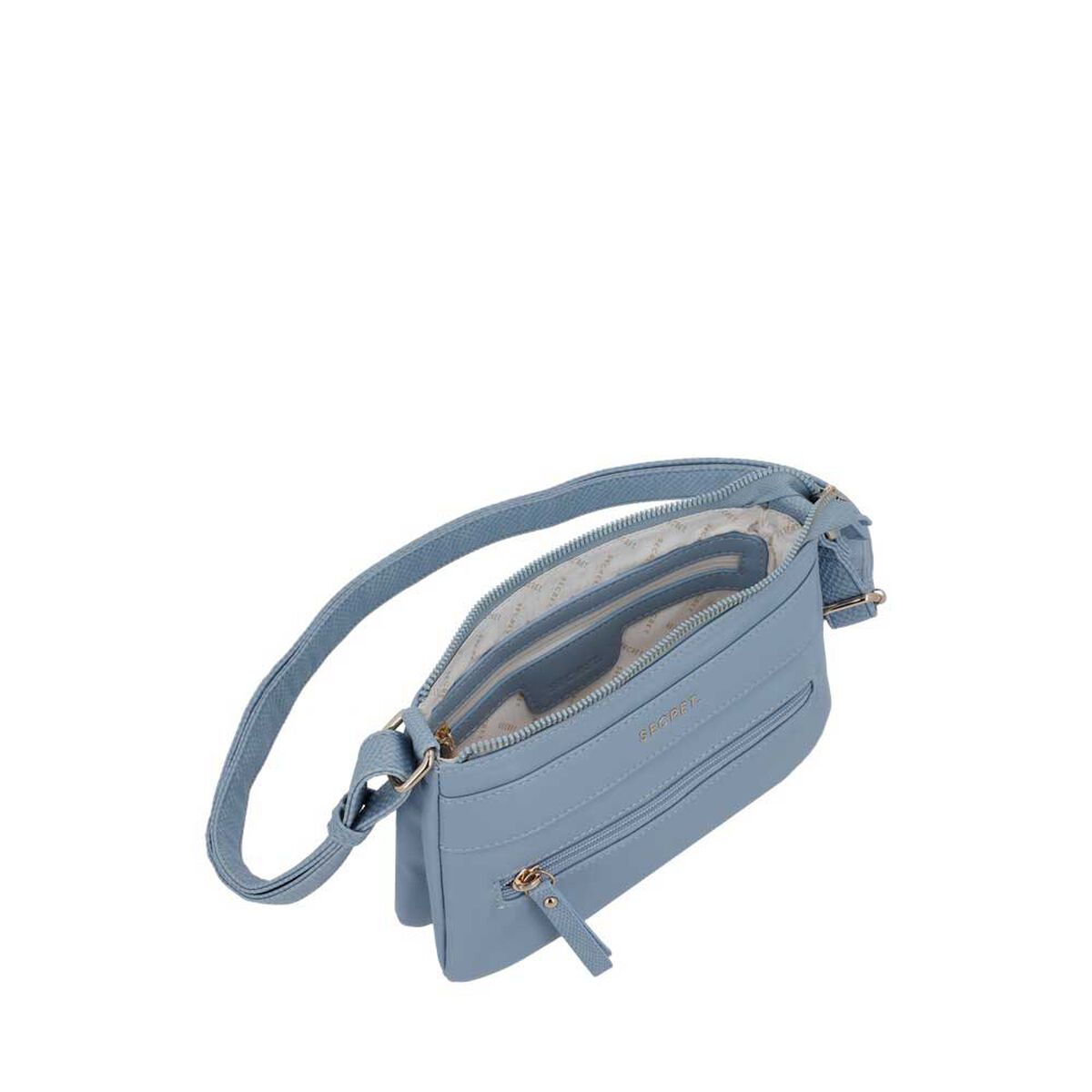Cartera Bandolera Secret Albacete SC7 Peque&ntilde;a Celeste