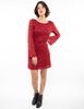 Vestido Corto Manga Larga Mujer Zibel
