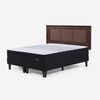 Cama Europea Rosen King Tempo + Respaldo Rachel