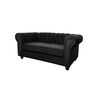 Sofá Barra Design Chesterfield 2 Cuerpos Negro
