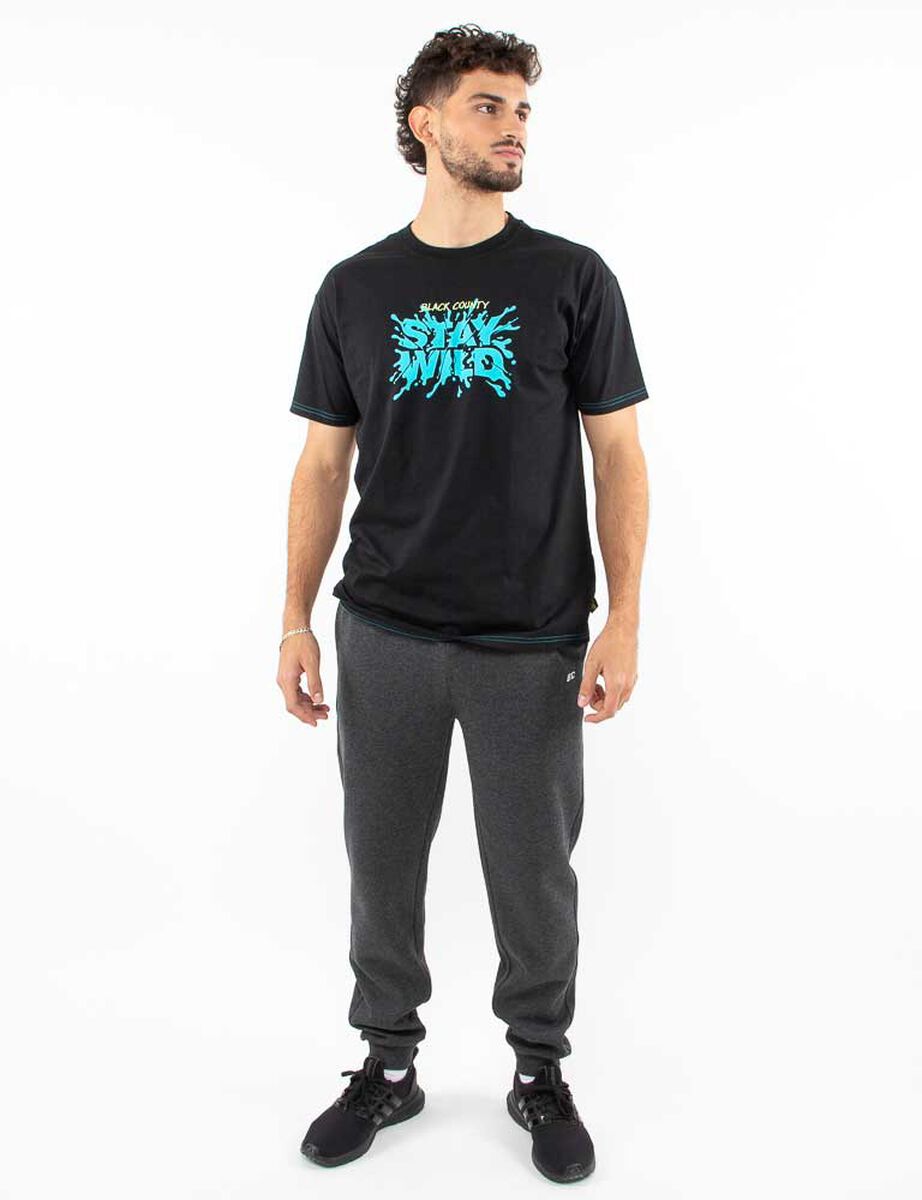 Polera Deportiva Hombre Black County