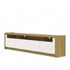 Panel TV Decocasa Oslo Hasta 75" Castaño Off White