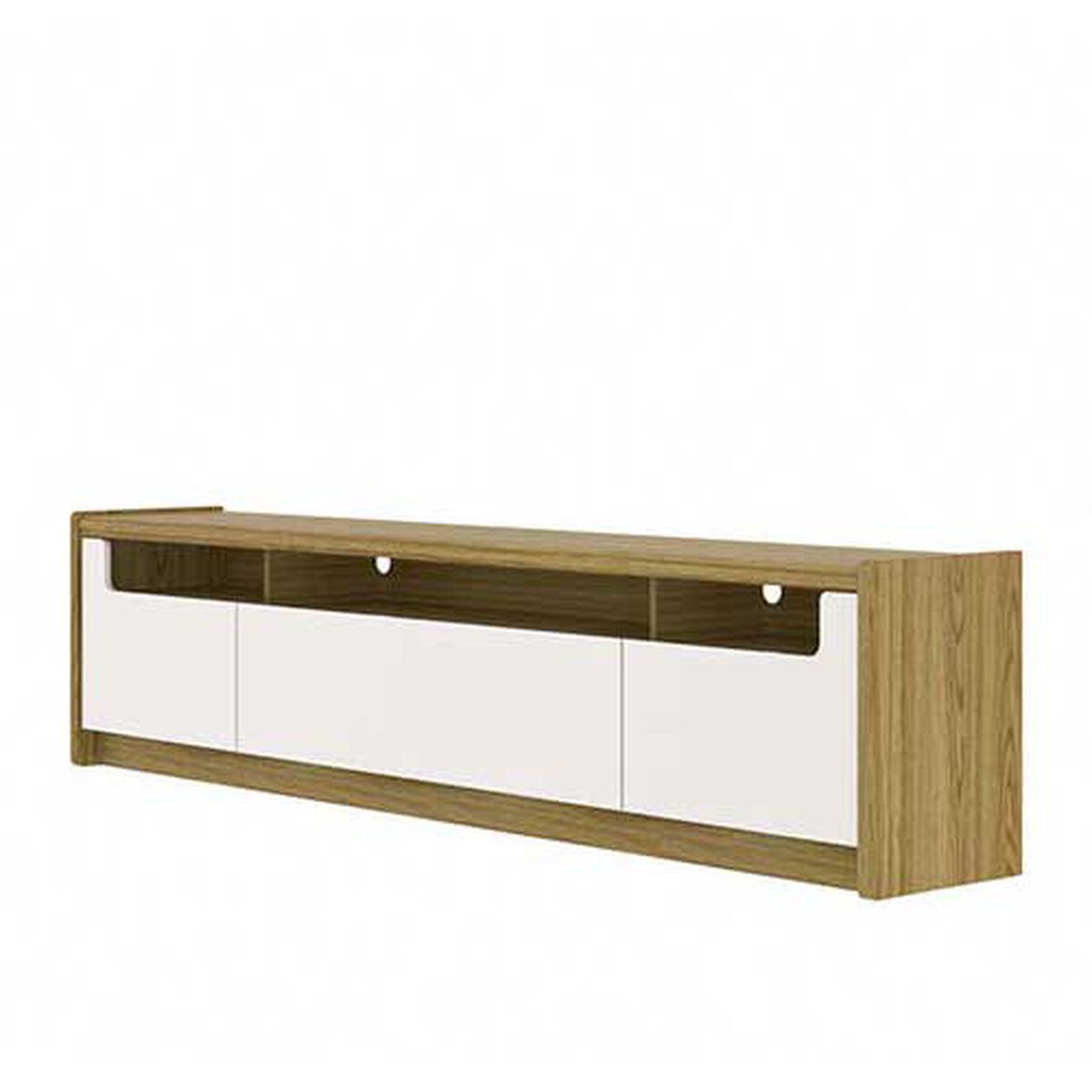Panel TV Decocasa Oslo Hasta 75" Castaño Off White