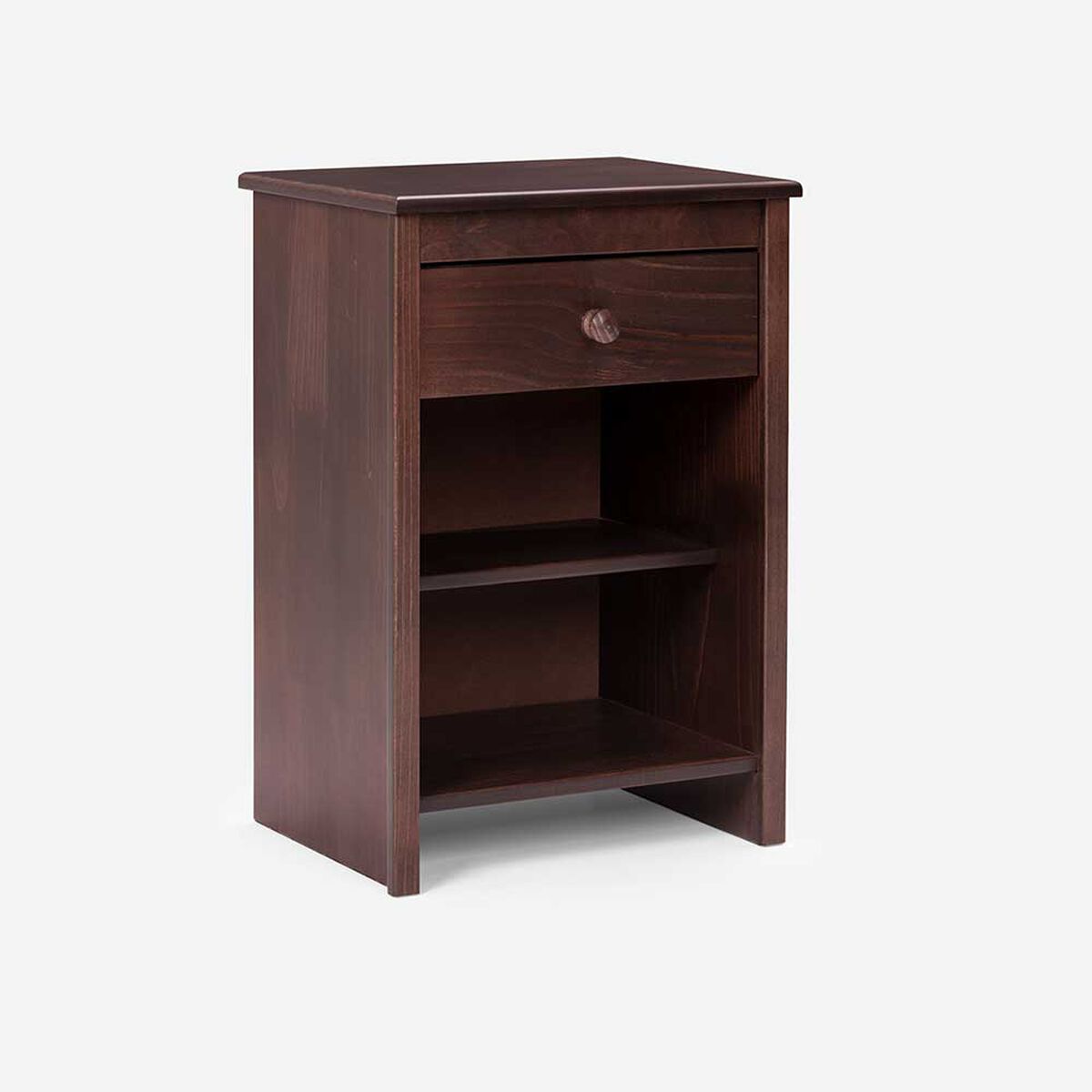 Cama Europea Rosen 2 Plazas Indie + Respaldo + 2 Veladores Rachel