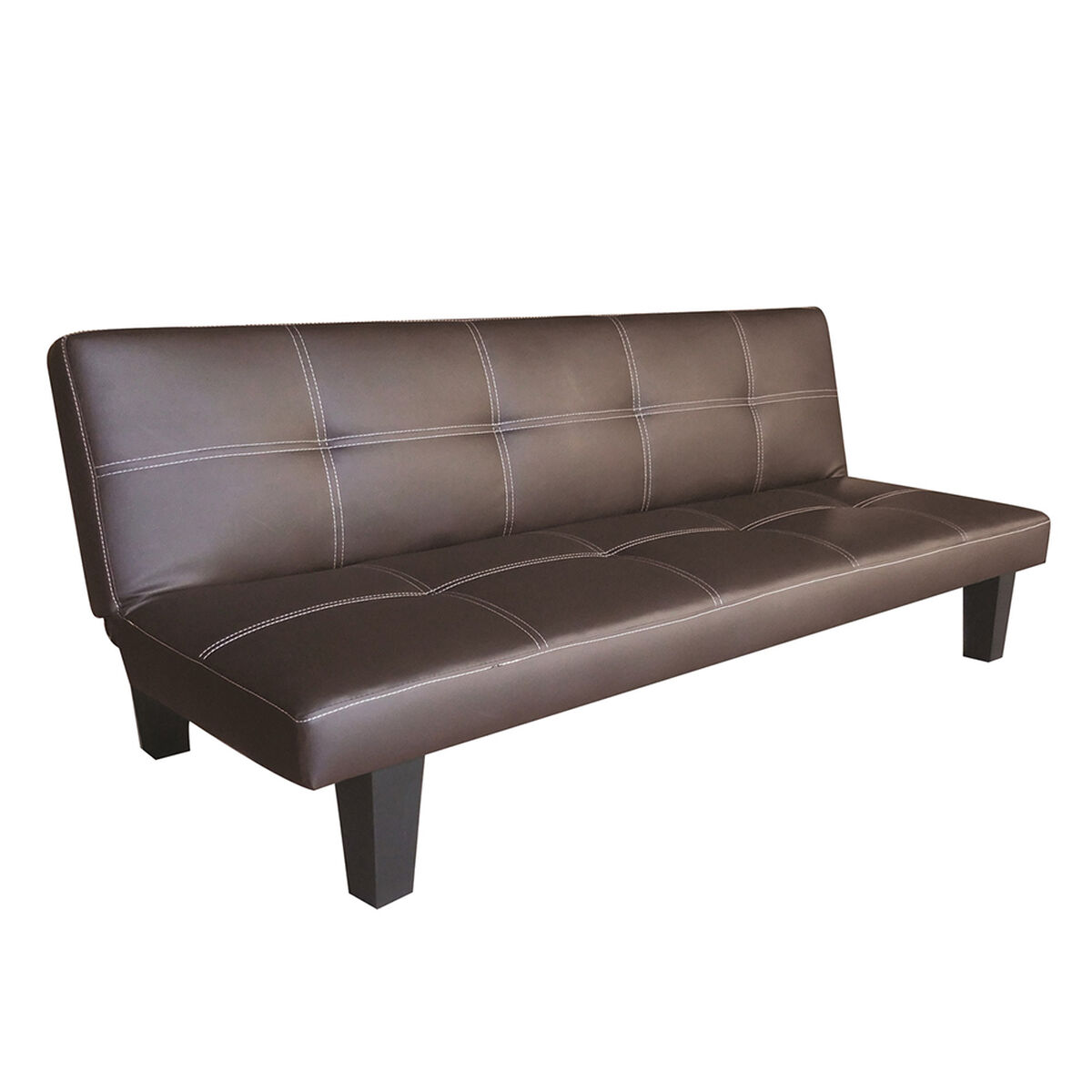 Futón Idetex Praga PU 3 Cuerpos Café