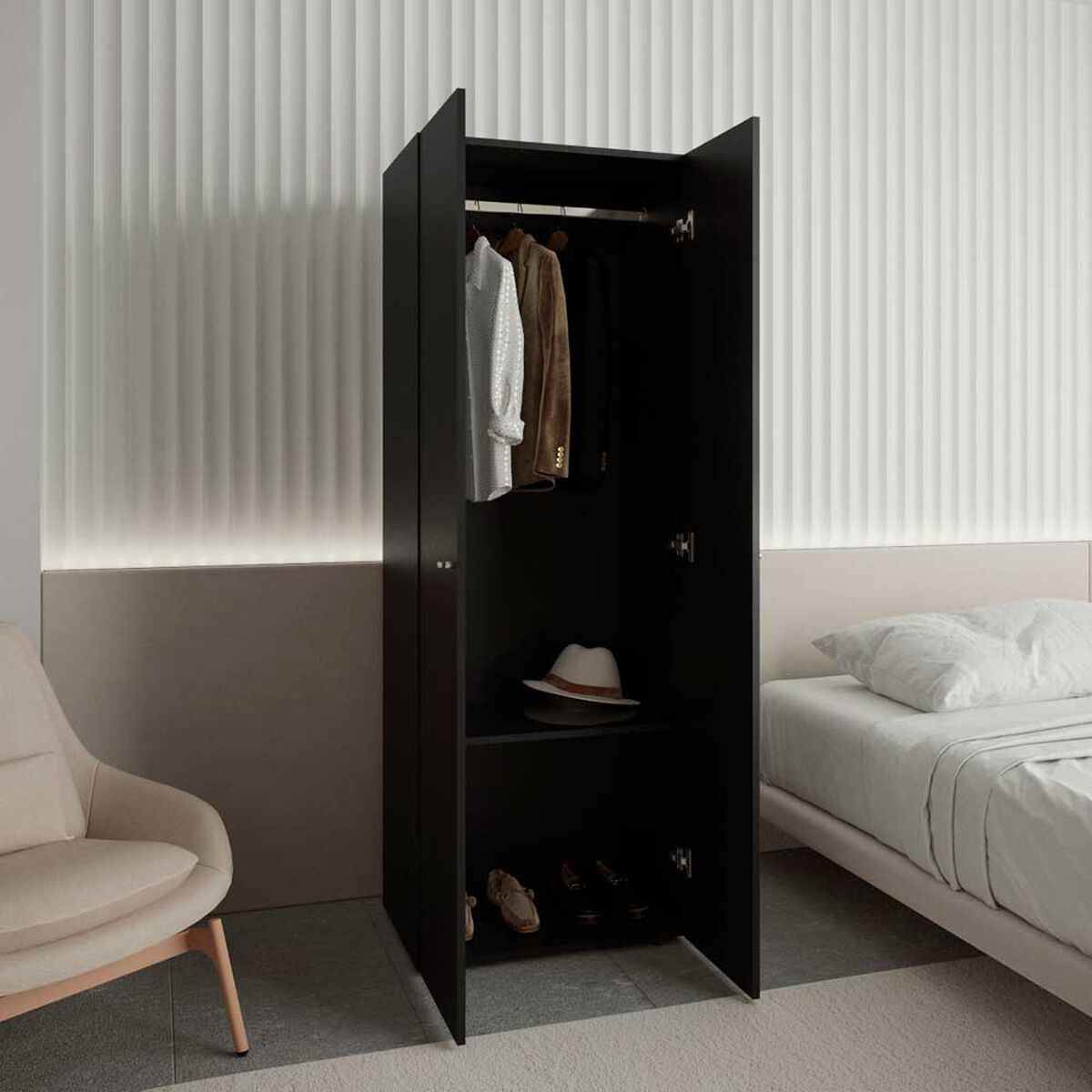 Clóset TuHome 2 Puertas Wengue