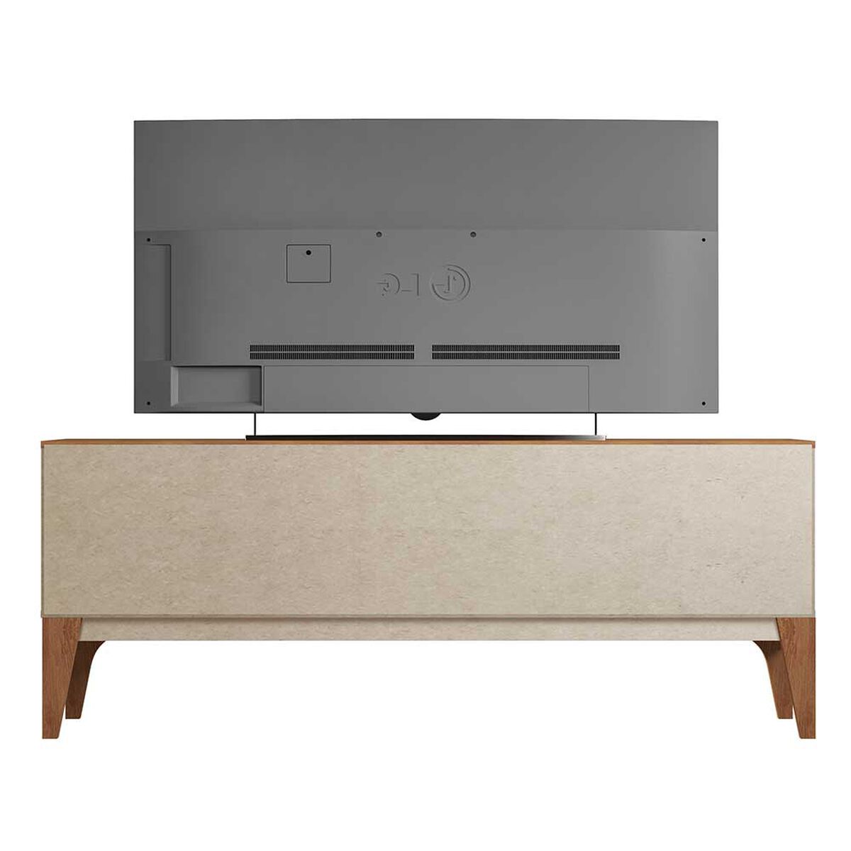 Rack TV Exit Florencia Gris Matte Hasta 70"