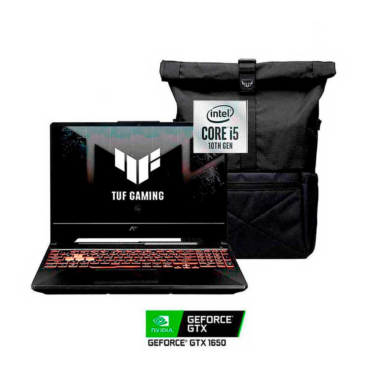 Notebook Gamer Asus TUF F15 FX506LH-HN215W Core i5 8GB 512GB SSD 15,6" NVIDIA GTX1650 + Mochila