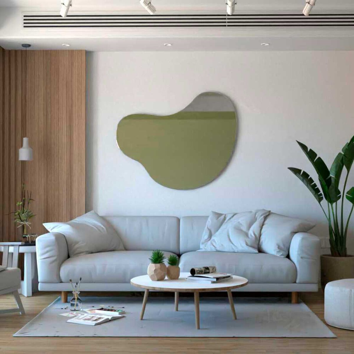 Espejo de Vidrio TuHome Fluye Otto 90 x 110 cm