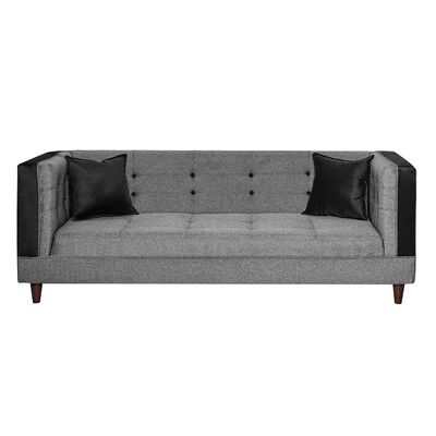 Imagen 2 del producto Juego de Living Diseño A&M Home Santa Monica Sofá 3 Cuerpos + 2 Pouf 1 Cuerpo  Gris