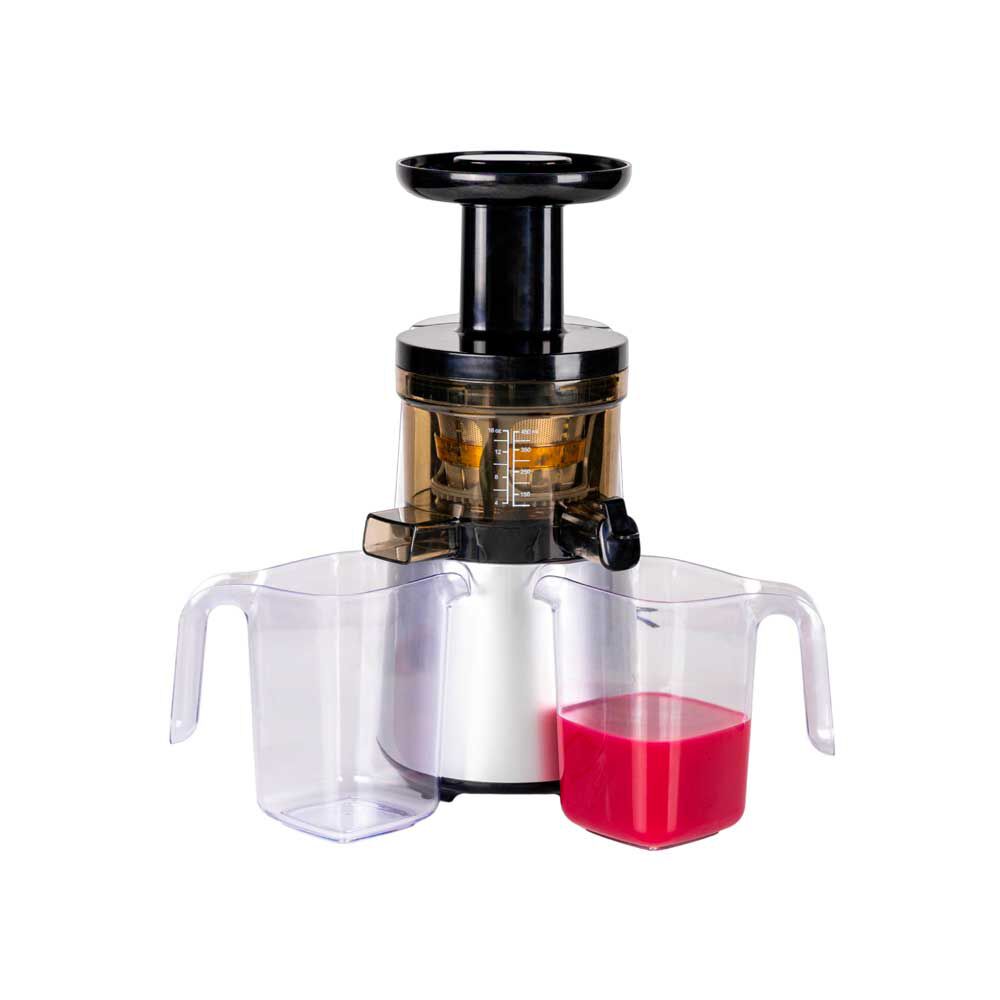 EasyWays Prensadora de Jugo Slow Juicer Pro Acero y Negro