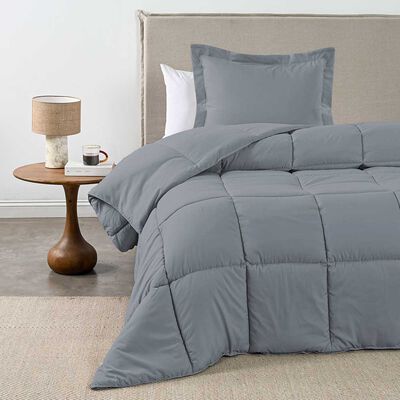 Imagen 1 del producto Plumón Cannon 1.5 Plazas Softwash Gris