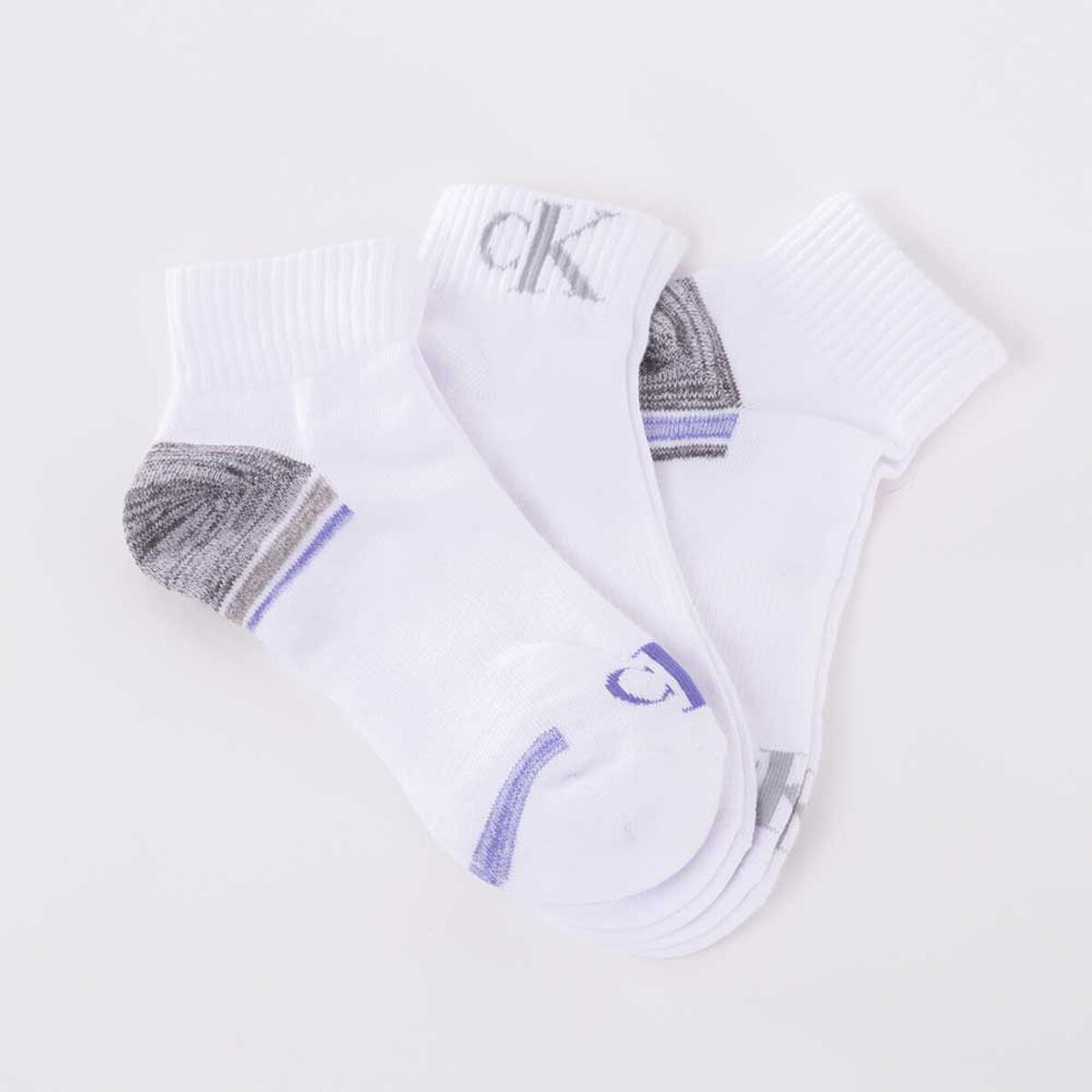 Pack 3 Calcetas de Algodón Blanco Mujer Calvin Klein