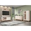 Panel TV 65" + Rack TV 55" + Vitrina + Buffet Decocasa Mondrian Off White