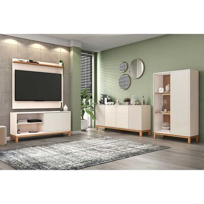 Imagen 1 del producto Panel TV 65"" + Rack TV 55"" + Vitrina + Buffet Decocasa Mondrian Off White