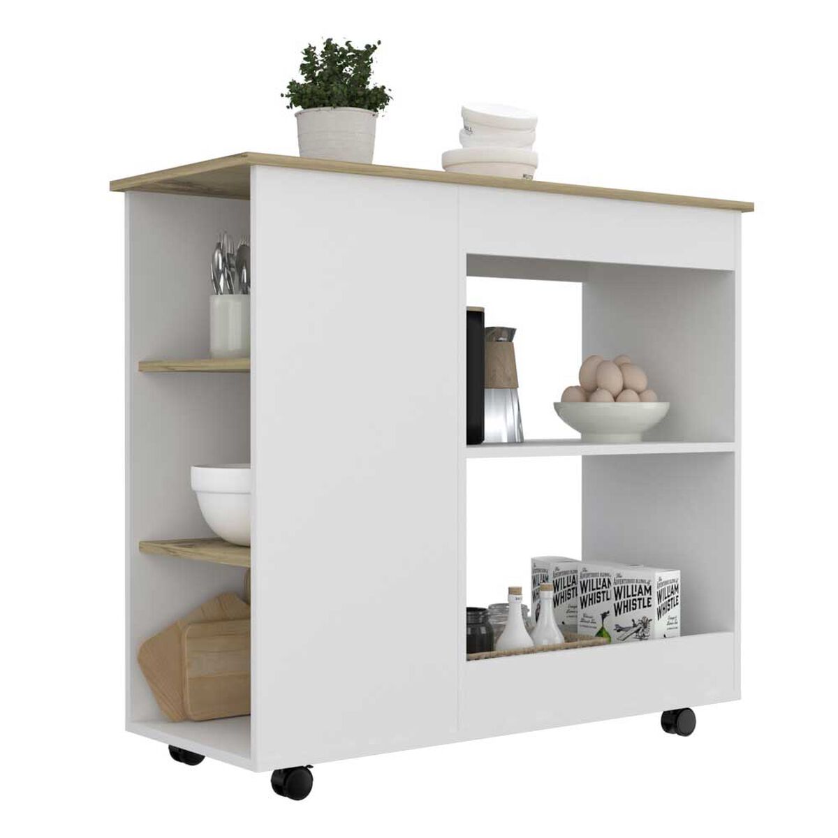 Mes&oacute;n TuHome 2 Puertas Bi Color Blanco Duna