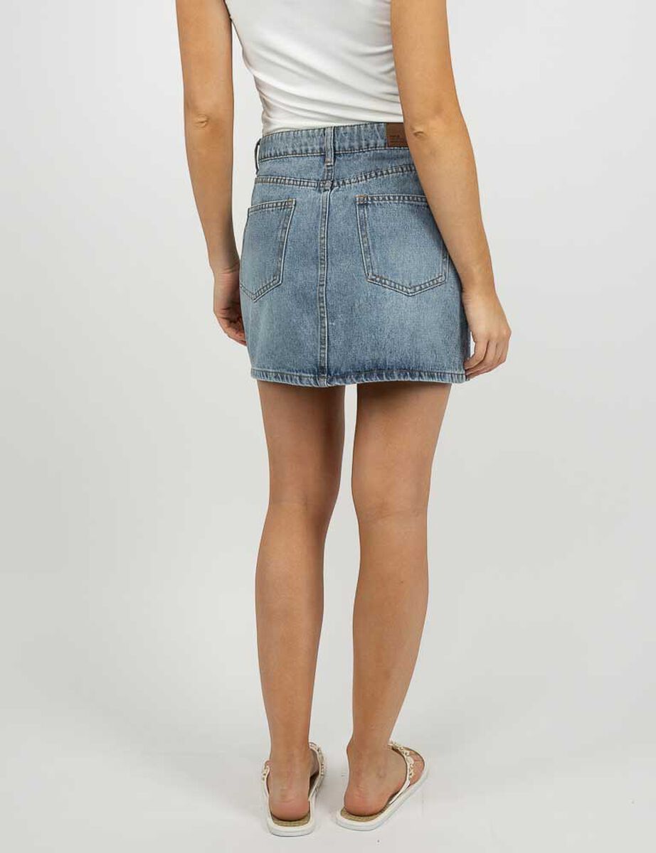Falda Mini Denim Mujer Icono