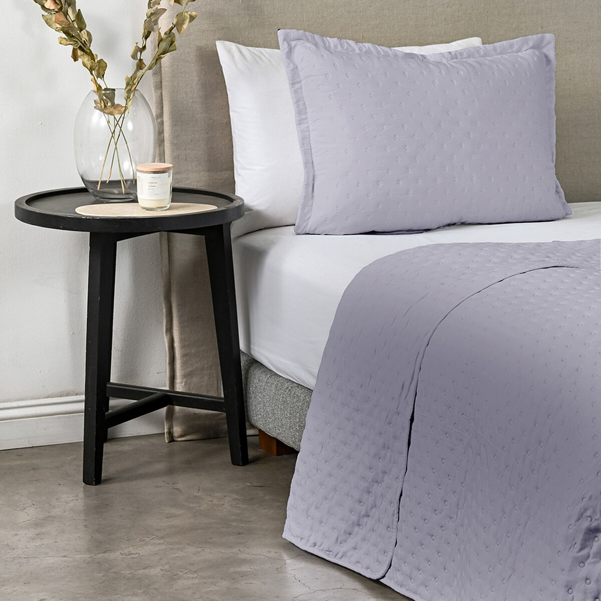 Quilt American Family Drops Heatpress 1,5 Plazas P&uacute;rpura
