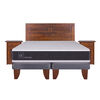 Cama Europea CIC Base Dividida King Ortopedic + Respaldo + 2 Veladores