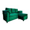 Sofá Seccional Muebles MPR Queen 3 Verde Esmeralda