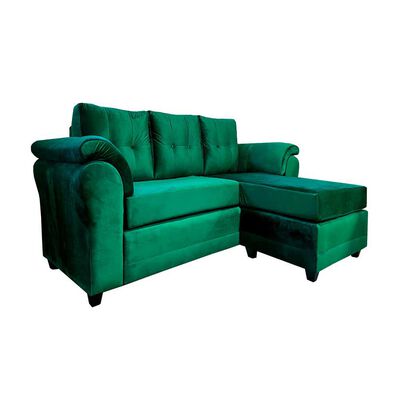 Imagen 2 del producto Sofá Seccional Muebles MPR Queen 3 Verde Esmeralda
