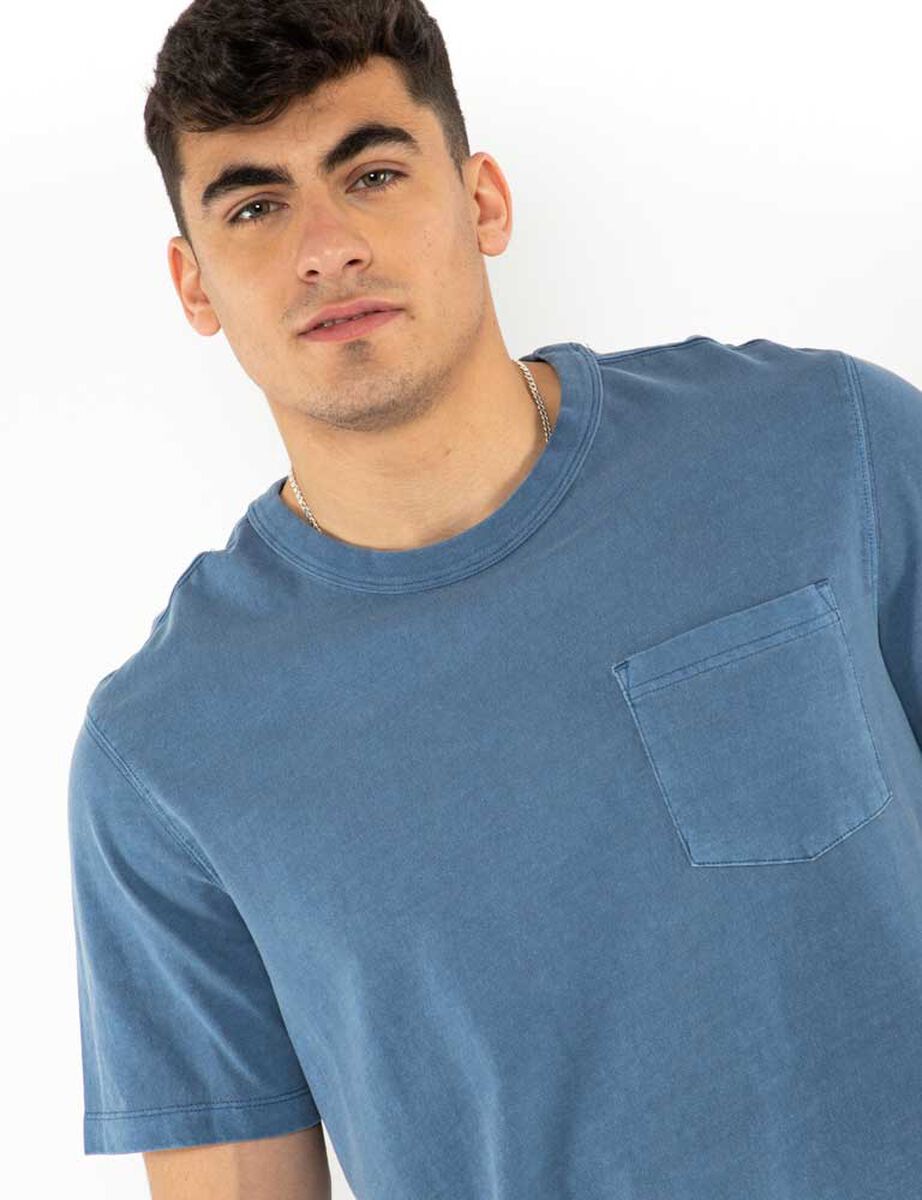 Polera Lisa Algodón Manga Corta Hombre Icono