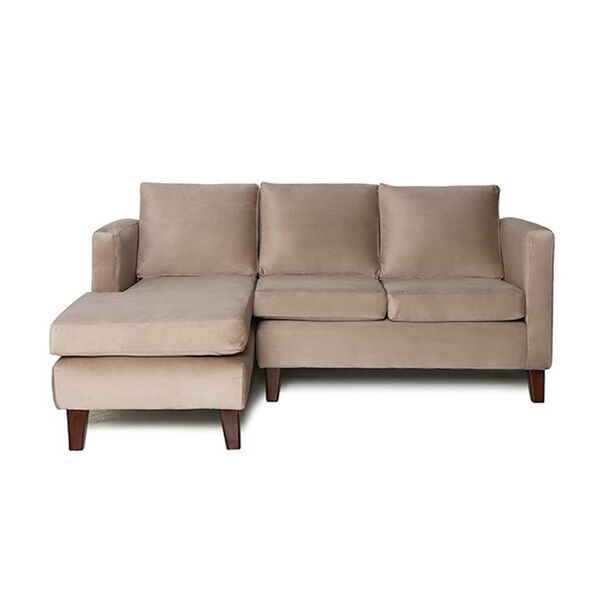 Sofá Seccional Barra Design Mila Izquierdo 3 Cuerpos Beige