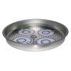 Bandeja Metal Vgo Estampada Circular 33 cm Café