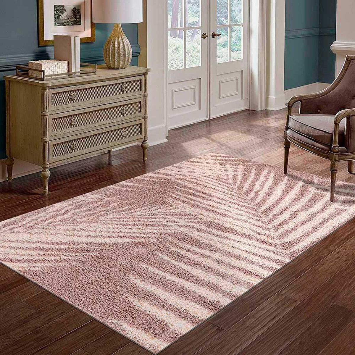 Alfombra Idetex Shaggy Guiza 150 x 200 cm Caf&eacute;