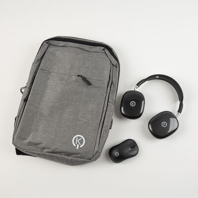 Kit Notebook Mochila, Audifonos Y Mouse Inal&aacute;mbrico KIOTO KTCKO5N