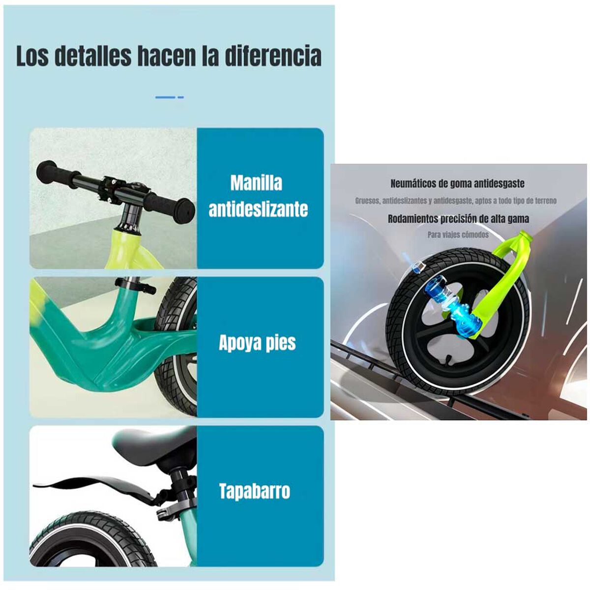 Bicicleta Equilibrio Últra Resistente LuBabycas Rosada