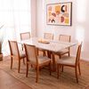 Juego de Comedor Roca Nara 6 Sillas Beige