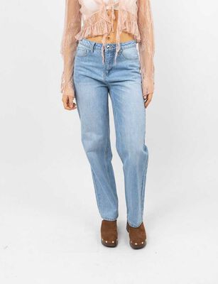 Imagen 1 del producto Jeans Indigo Straight Mujer Icono Celeste