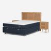 Boxet Rosen 2 Plazas UpLine + Respaldo + 2 Veladores Charles