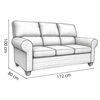 Sof&aacute; Muebles MPR Boston 3 Cuerpos Negro