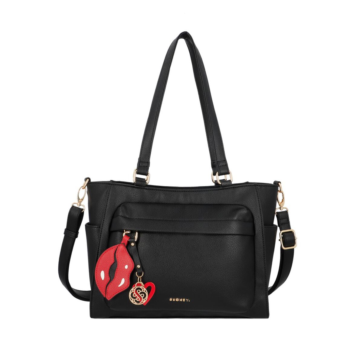 Cartera Tote Secret Teruel FW25 M Negro