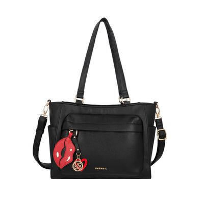 Cartera Tote Secret Teruel FW25 M Negro