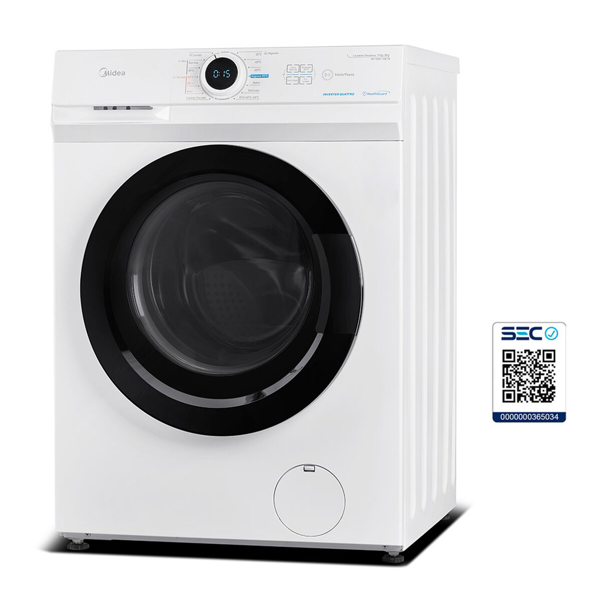 Lavadora Secadora Midea MF100D110B/W 11/8 kg.