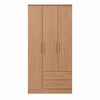 Closet Vekkahome Americano 3 Puertas 2 Cajones Caf&eacute;