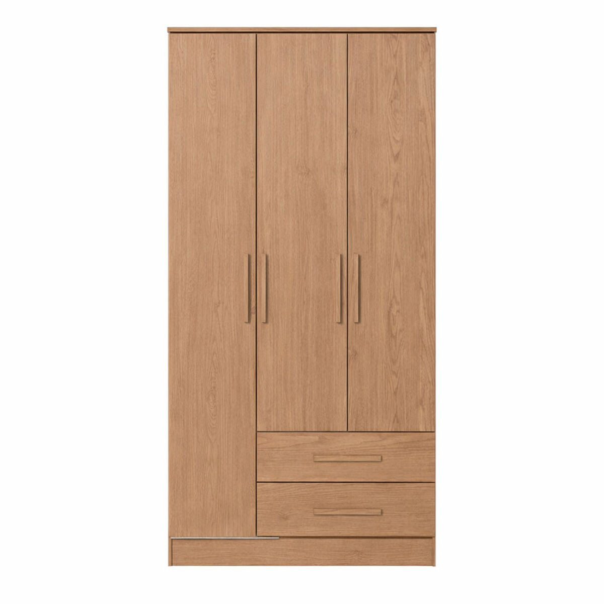 Closet Vekkahome Americano 3 Puertas 2 Cajones Caf&eacute;