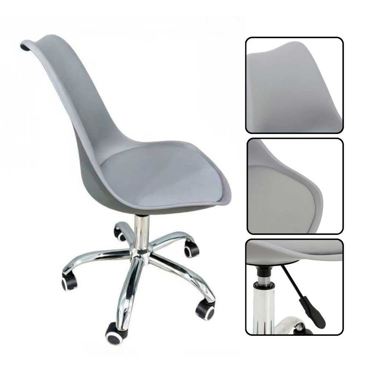 Silla de Escritorio Arthome Shanghai Gris