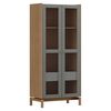 Vitrina Roca Barcelona 2 Puertas 1 Caj&oacute;n Verde Roble
