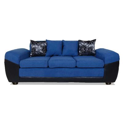 Imagen 1 del producto Sofá Elegant Detail Houston 3 Cuerpos Negro Azul