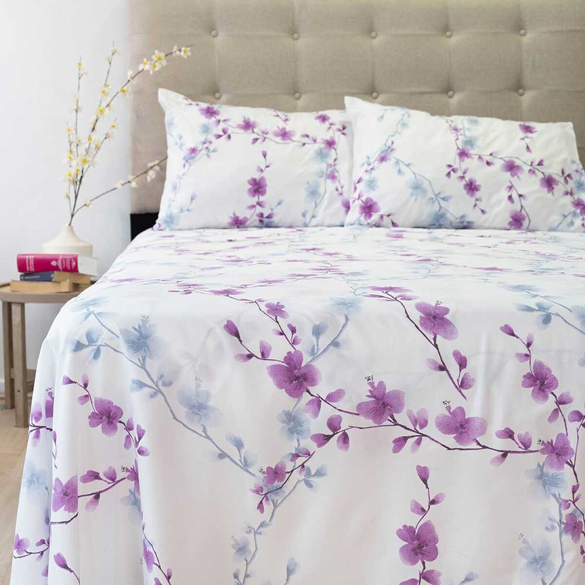 Juego de S&aacute;banas Doral 2 Plazas Piel De Durazno D/4