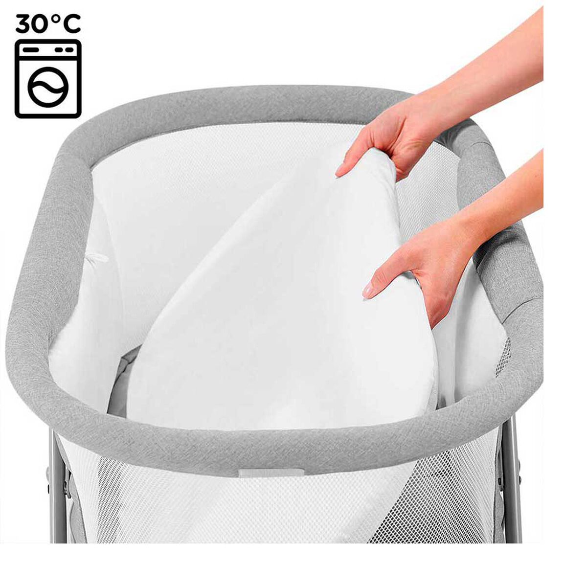 Cuna 3 En 1 Lovi Gris Kinderkraft
