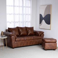 Sofá Muebles MPR Ezeiza 3 Café Envejecido