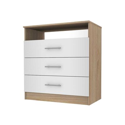 Imagen 2 del producto Cómoda TV CIC Olmo Blanco 3 Cajones