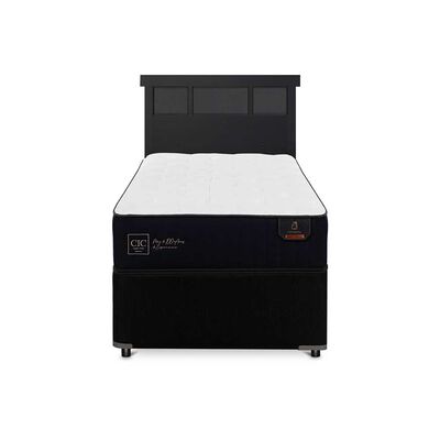 Cama Nido CIC 1,5 Plazas Premium + Respaldo Dublin Negro