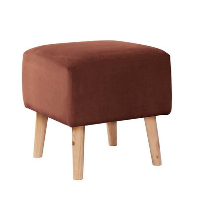 Pouf Latam Home Burdeos Tela Velvet Chocolate